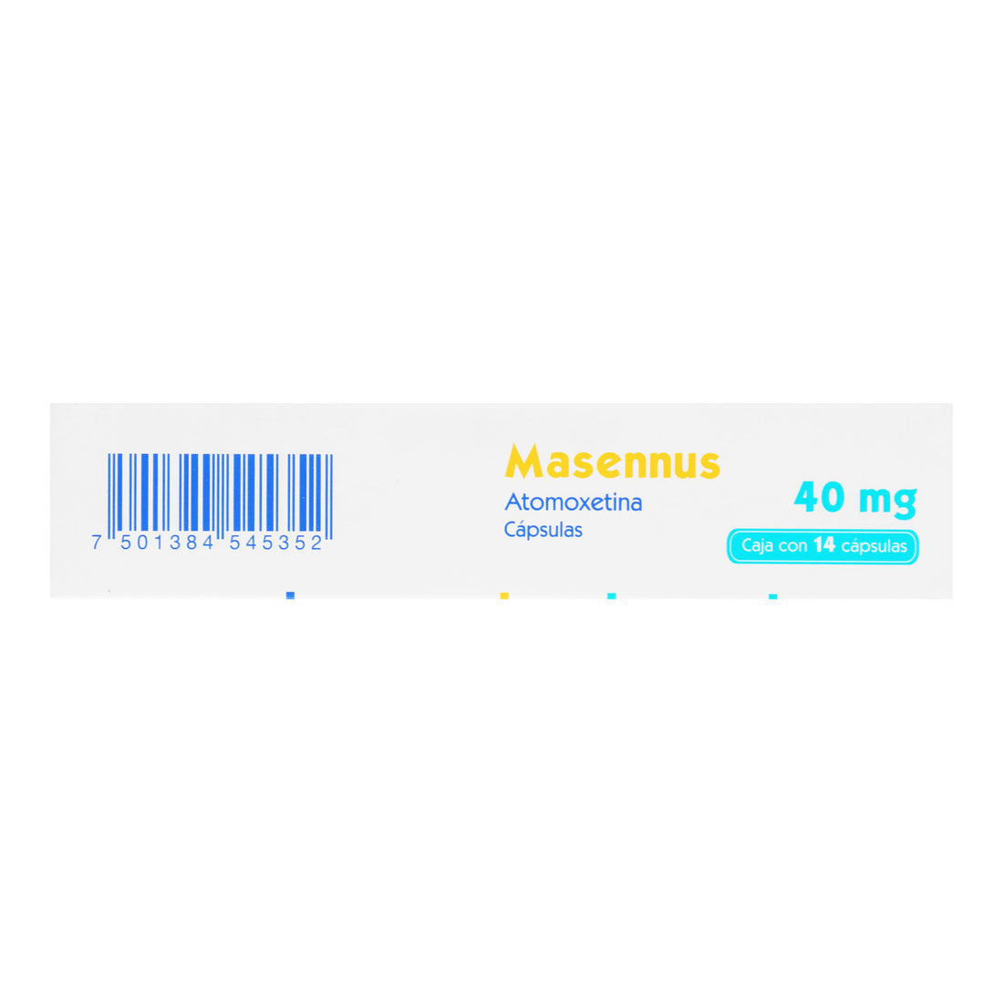 Masennus 40Mg Con 14 Capsulas (Atomoxetina) 5 - 7501384545352