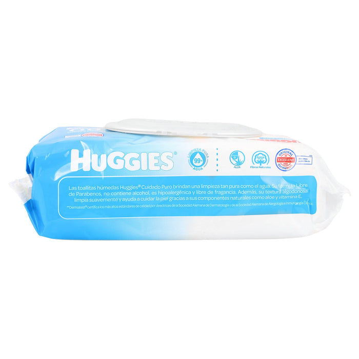 Toallitas Humedas Huggies Cuidado Puro Con 80 - WeCare Pharma