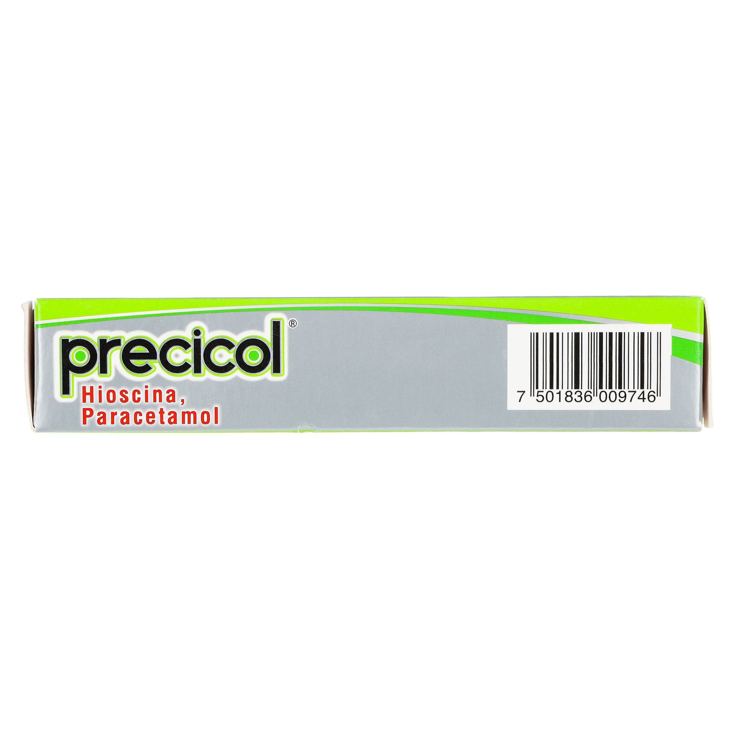Precicol Precicol 10Mg/500Mg Con 20 Tabletas (Hioscina/Paracetamol) — WeCare Pharma