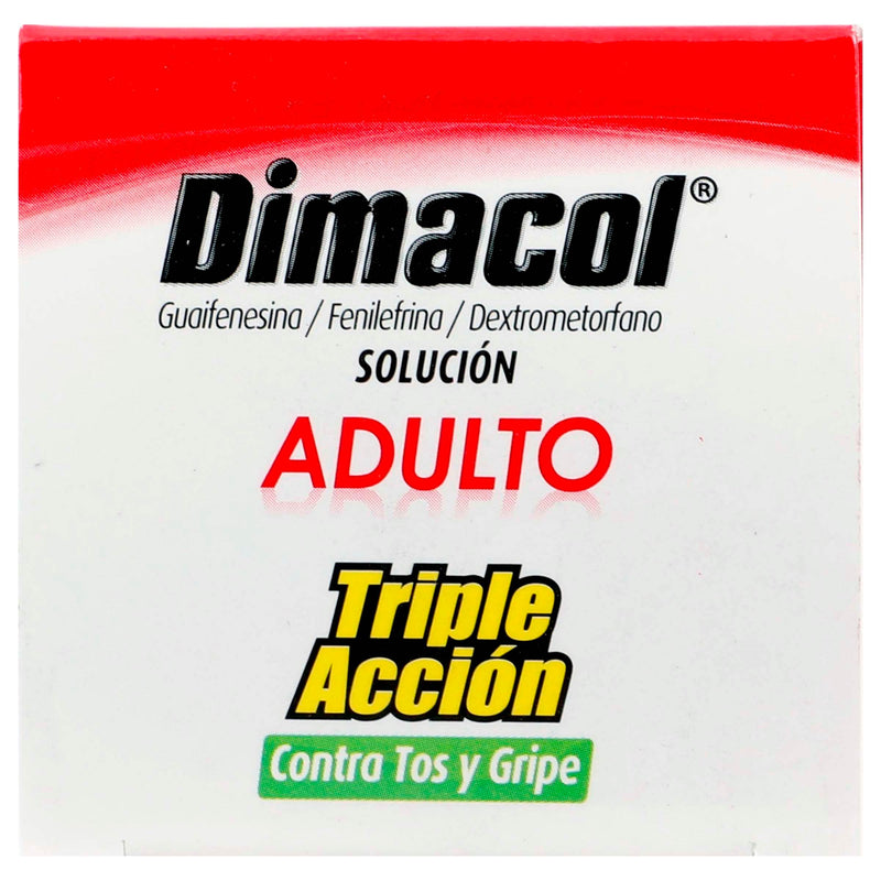 Dimacol Ad Solución 2G/100Mg/200Mg/100Ml 150Ml (Guaifesina/Fenilefrina/Dextrometorfano) - WeCare Pharma
