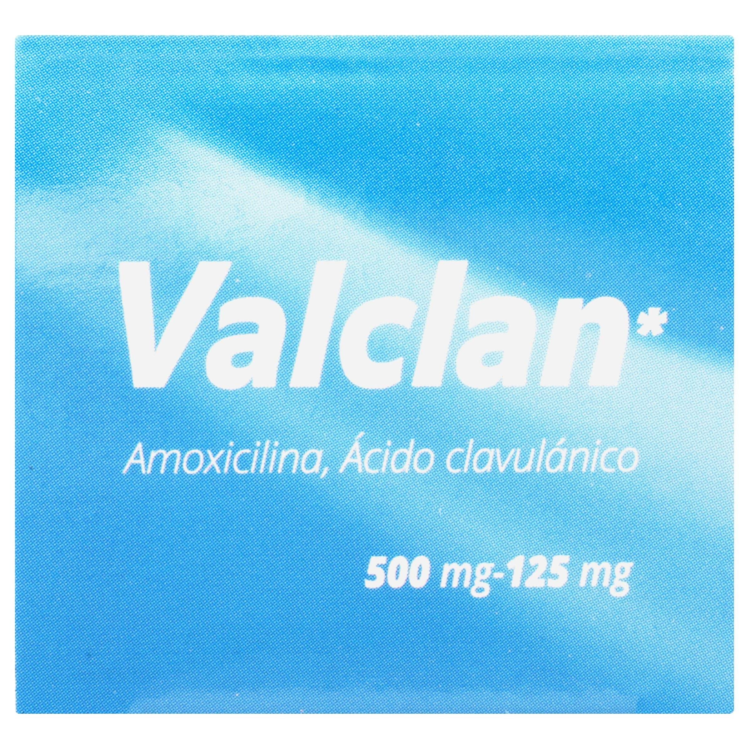 Valclan 500Mg/125Mg Con 10 Tabletas (Amoxicilina/Ac Clavulanico ...