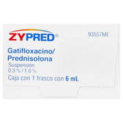 Zypred Gotas 0.3%/1% 6Ml (Gatifloxacino/Prednisolona) - WeCare Pharma