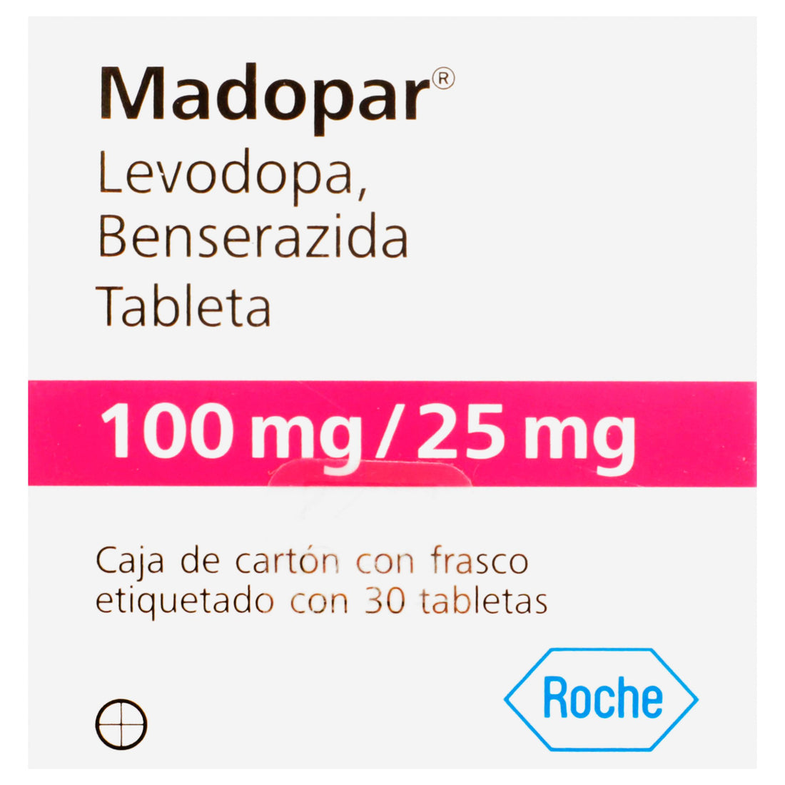 Madopar 100Mg/25Mg Con 30 Tabletas (Levodopa/Benserazida) 5 - 7613326005678