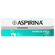 Aspirina 500Mg Con 20 Tabletas (Acido Acetilsalicilico) - WeCare Pharma