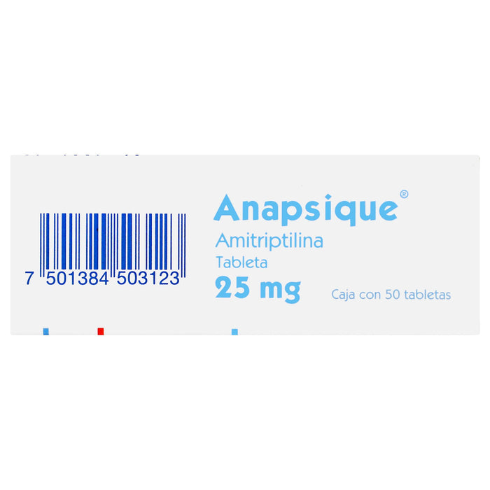 Anapsique (Amitriptilina) Tabletas 25Mg Con 50 - WeCare Pharma