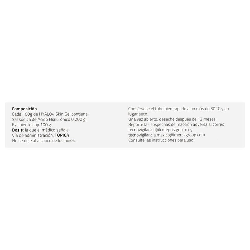 Hyalo 4 Skin (Acido Hialuronico) Gel 30G Con 1 - WeCare Pharma