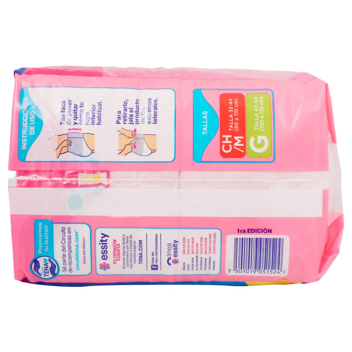 Pañal Tena Pants Mujer Chico Con 10 - WeCare Pharma