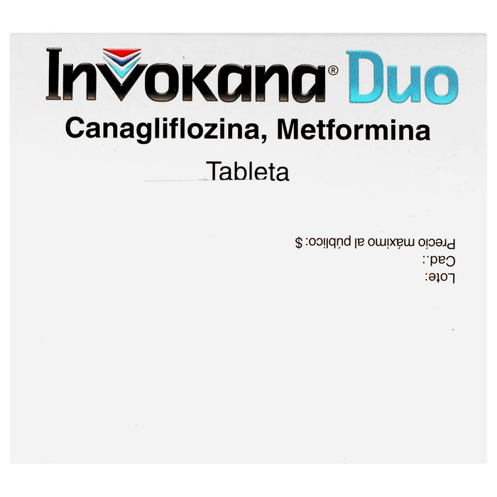 Invokana Duo 150Mg/1000Mg Con 60 Tabletas (Canagliflozina/Metformina) - WeCare Pharma