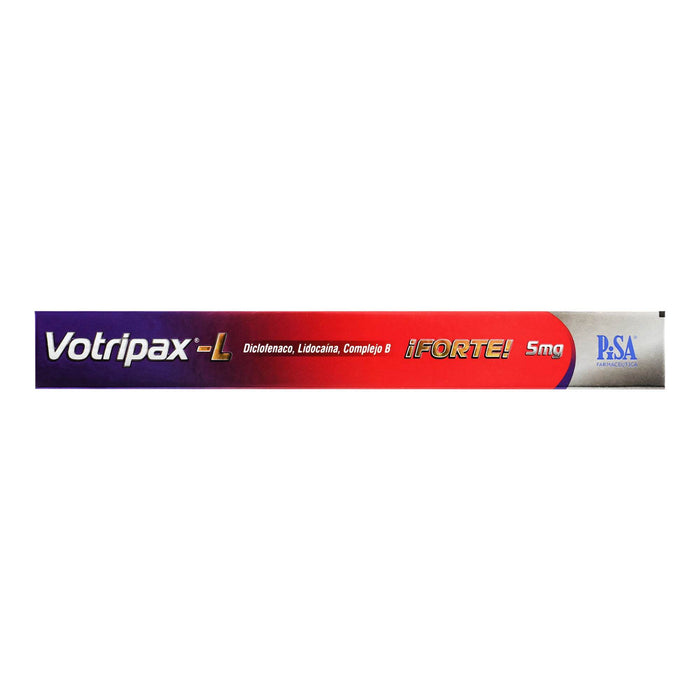 Votripax-L Forte 5Mg/3Ml Con 1 Ampulas (Diclofenaco/Complejo B/Lidocaina) - WeCare Pharma