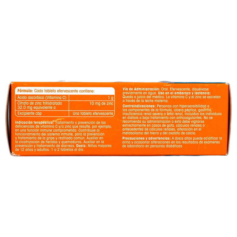 Redoxon Plus 1G/10G Con 10 Tabletas (Vitamina Con Zinc) - WeCare Pharma