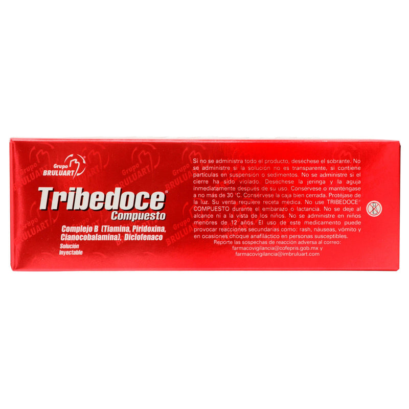 Tribedoce Compuesto 100Mg/75Mg Con 3 Ampulas (Complejo B/Diclofenaco) - WeCare Pharma