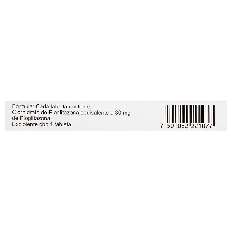 Zactos 30Mg Con 7 Tabletas (Pioglitazona) - WeCare Pharma