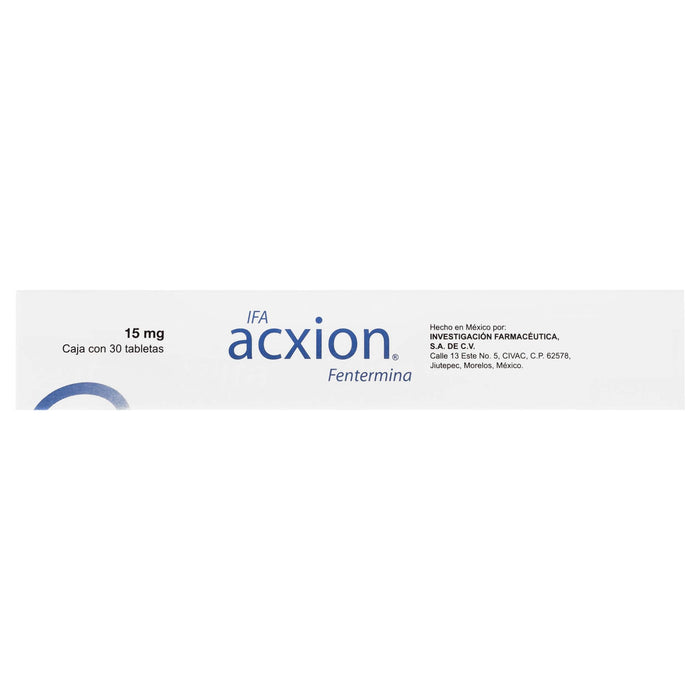 Ifa Acxion (Fentermina) Tabletas 15Mg Con 30 - WeCare Pharma