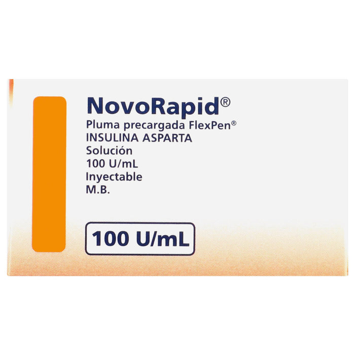 Novorapid Flexpen Pluma 100Uunid/Ml 3Ml Con 1 (Insulina Asparta) - WeCare Pharma