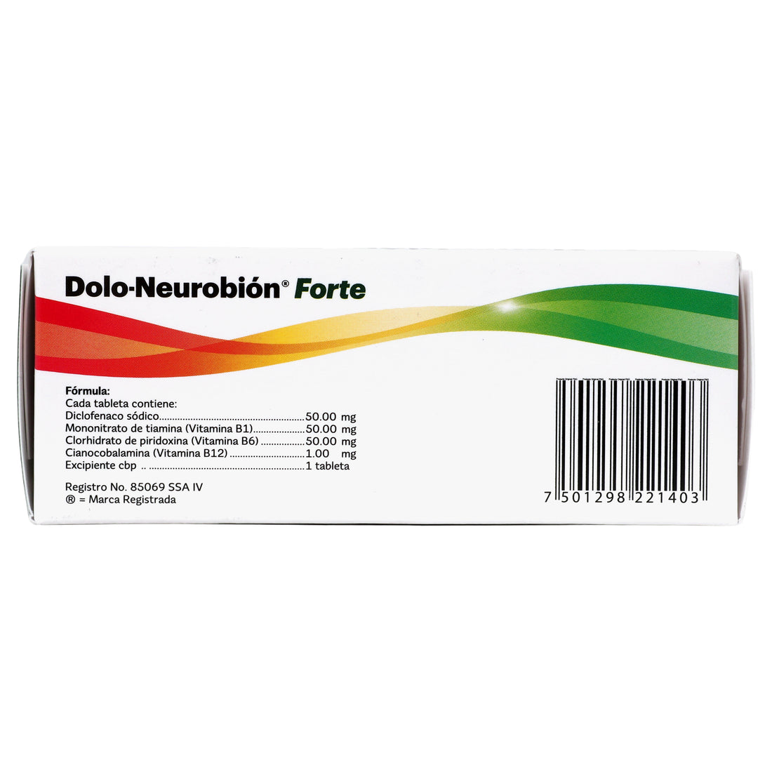 Dolo-Neurobion Forte Con 30 Tabletas (Diclofenaco/Vit B) 5 - 7501298221403