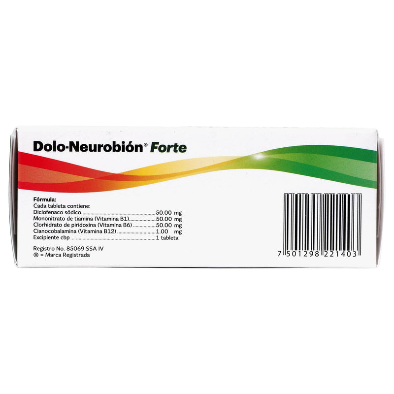 Dolo-Neurobion Forte Con 30 Tabletas (Diclofenaco/Vit B) - WeCare Pharma