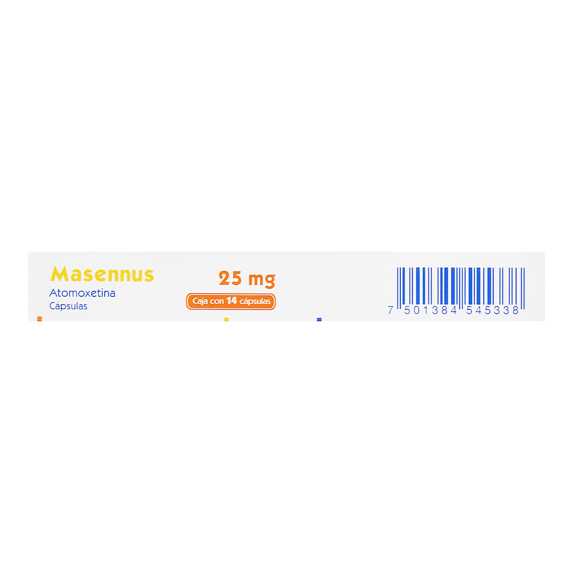 Masennus 25Mg Con 14 Capsulas (Atomoxetina) 4 - 7501384545338