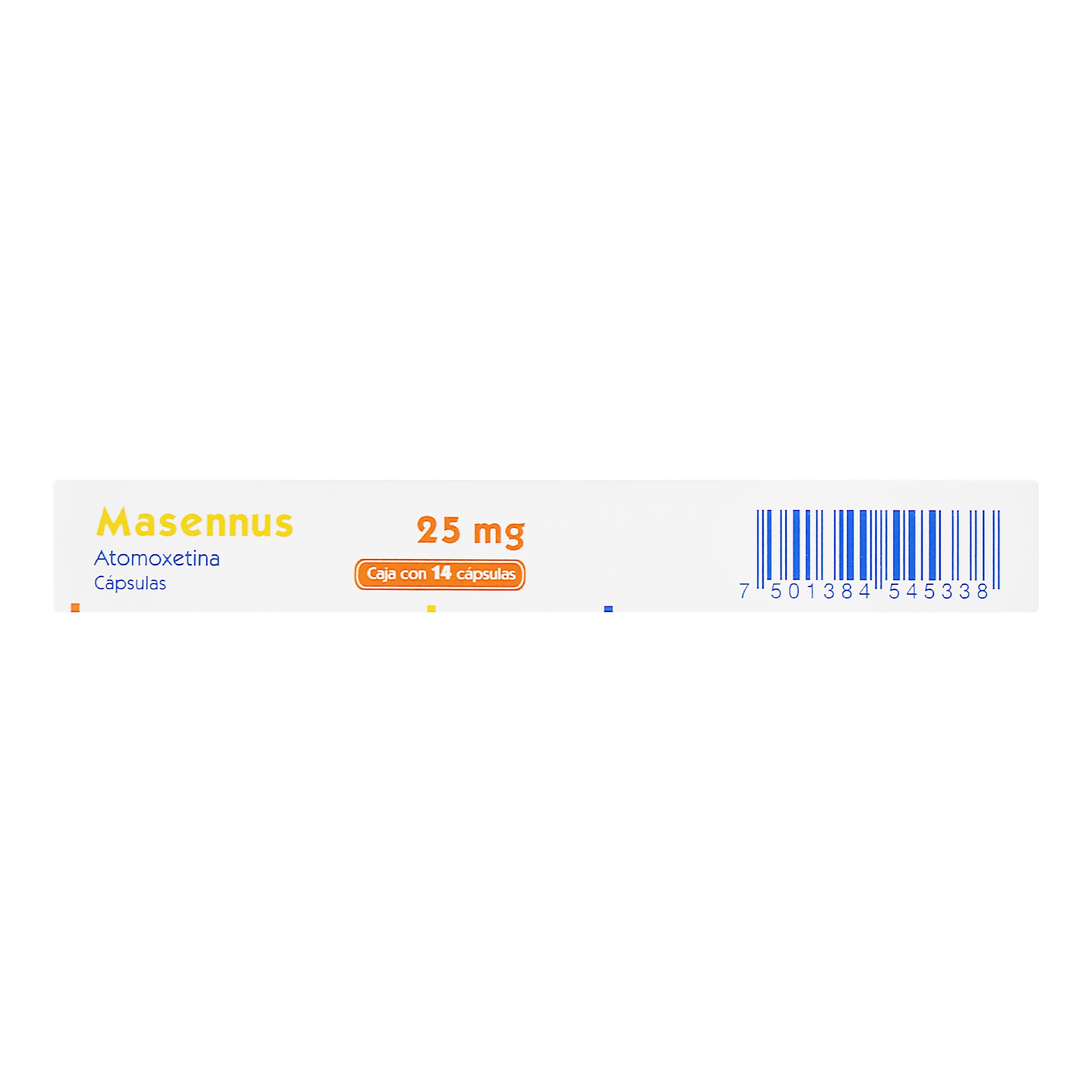 Masennus 25Mg Con 14 Capsulas (Atomoxetina) 4 - 7501384545338