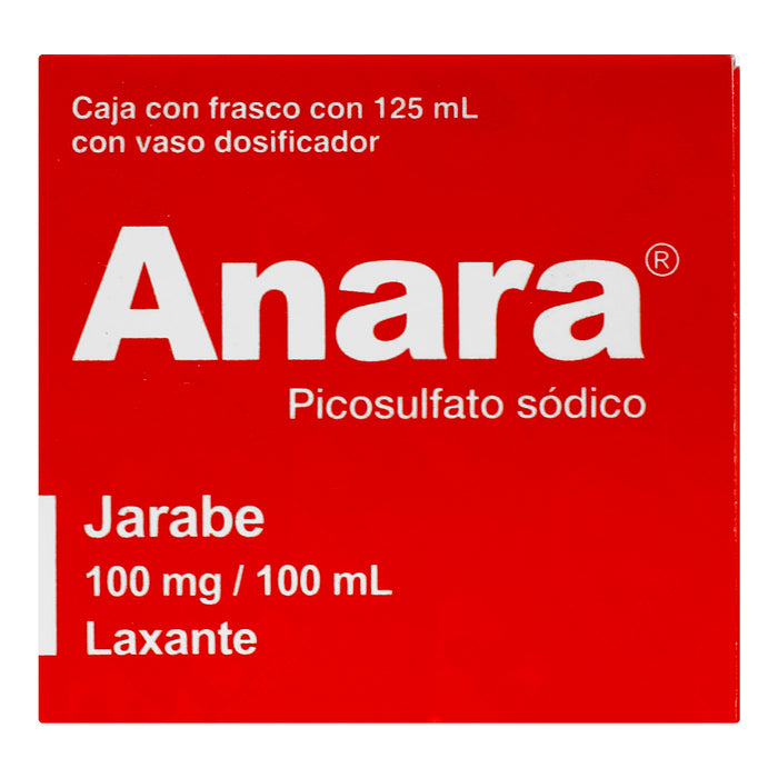 Anara Jarabe 100Mg/100Ml 125 Ml (Picosulfato Sodico) 5 - 7501088536410