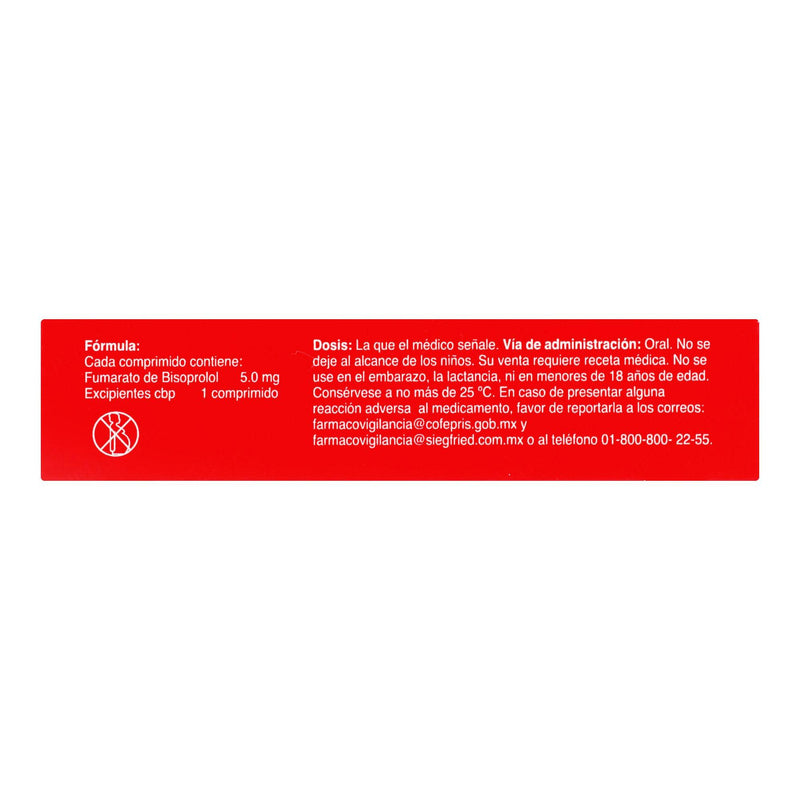 Sig 5Mg Con 30 Comprimidos (Fumarato De Bisoprolol) - WeCare Pharma