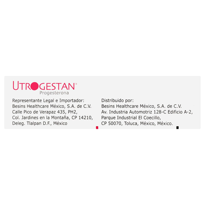 Utrogestan 100Mg Con 15 Capsulas (Progesterona) - WeCare Pharma