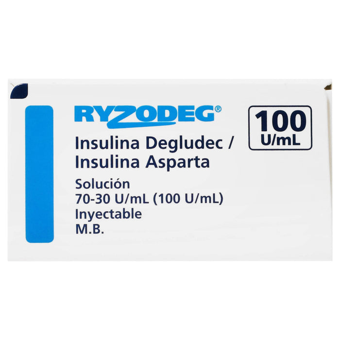 Ryzodeg (Insulina Degludec/Aspartica) Pluma 70Ui/30Ui 3 Ml Con 1 - WeCare Pharma