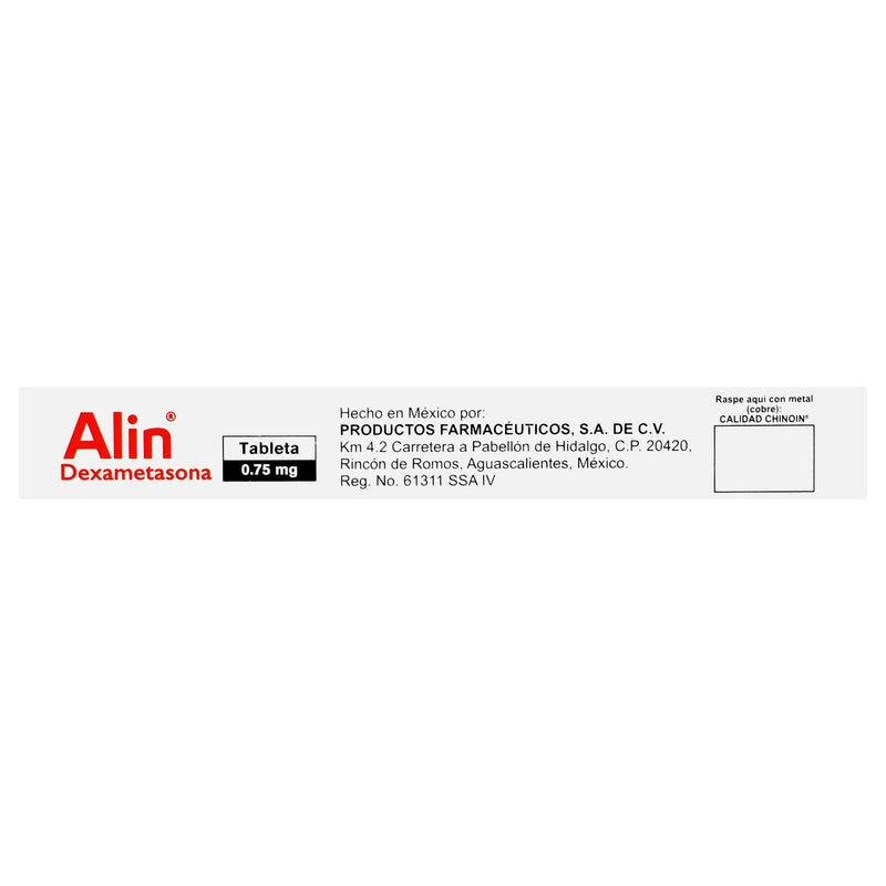 Alin 0.75Mg Con 30 Tabletas (Dexametasona) - WeCare Pharma