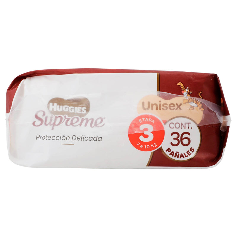 Pañal Huggies Supreme Unisex Etapa 3 Con 36 - WeCare Pharma