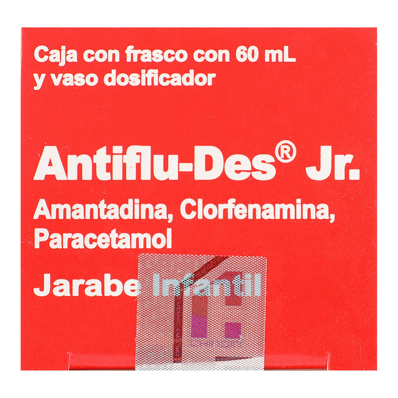 Antiflu-Des Jr Solución 500Mg/3Mg/1G/100Ml 60Ml (Amantadina/Clorfenamina/Paracetamol) - WeCare Pharma