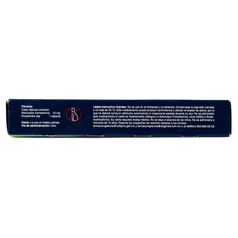 Dolac 10Mg Con 10 Capsulas (Ketorolaco) - WeCare Pharma