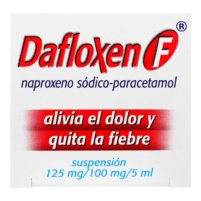 Dafloxen F Suspensión 125Mg/100Mg/5Ml 100Ml (Naproxeno/Paracetamol) - WeCare Pharma