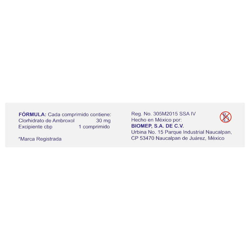 Cloxan 30Mg Con 20 Tabletas (Ambroxol) - WeCare Pharma