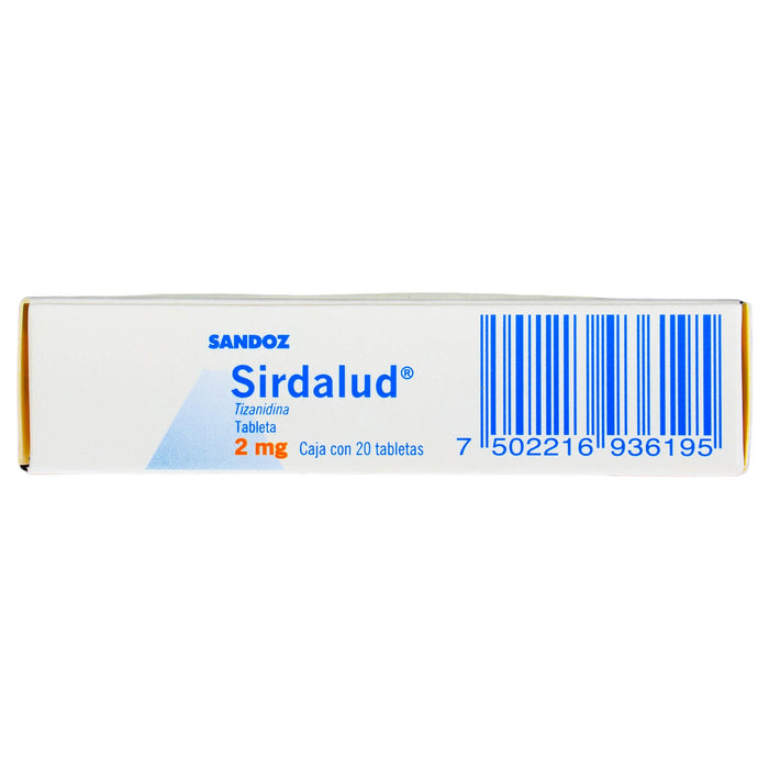Sirdalud (Tizanidina) Con 20 Tabletas De 2Mg S - WeCare Pharma