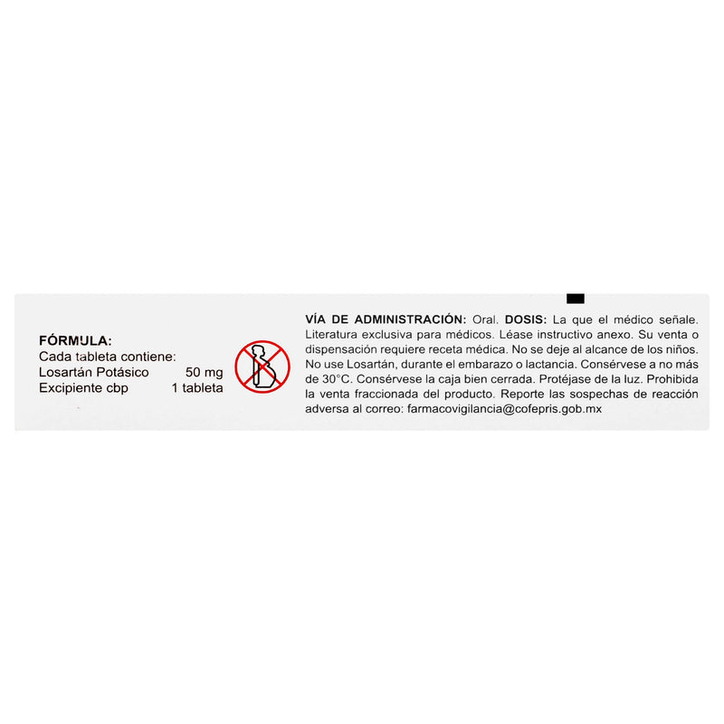 Losartan 50Mg Con 30 Avivia Tabletas - WeCare Pharma