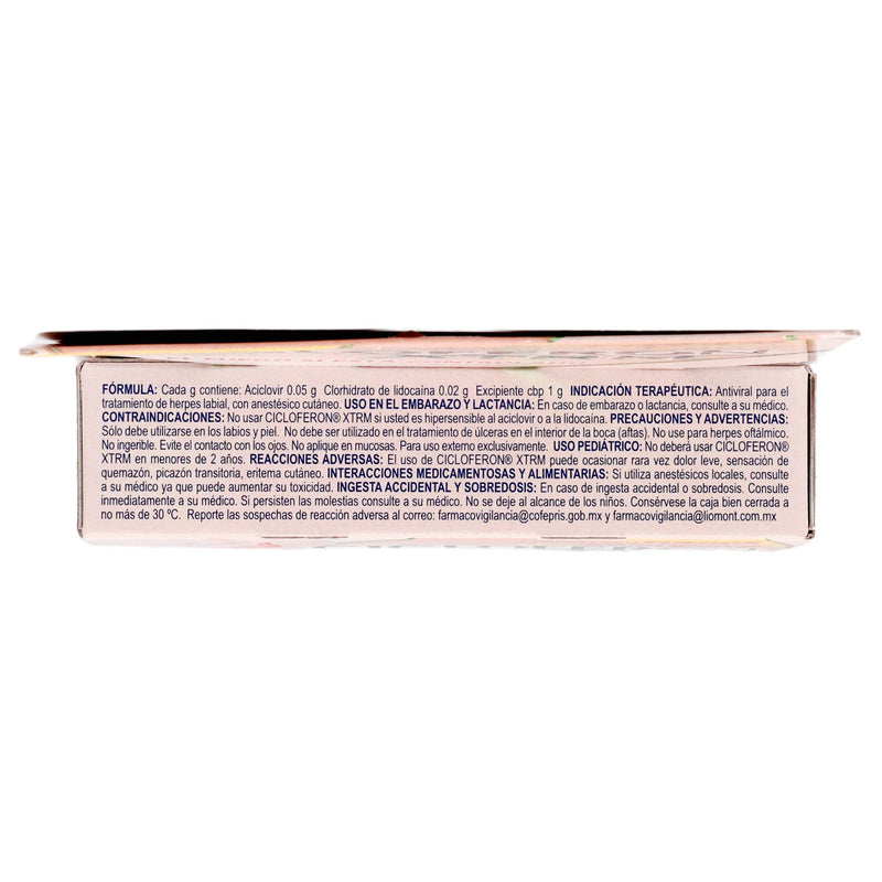 Cicloferon Xtrm Crema Color Piel 5G (Aciclovir/Lidocaina) - WeCare Pharma