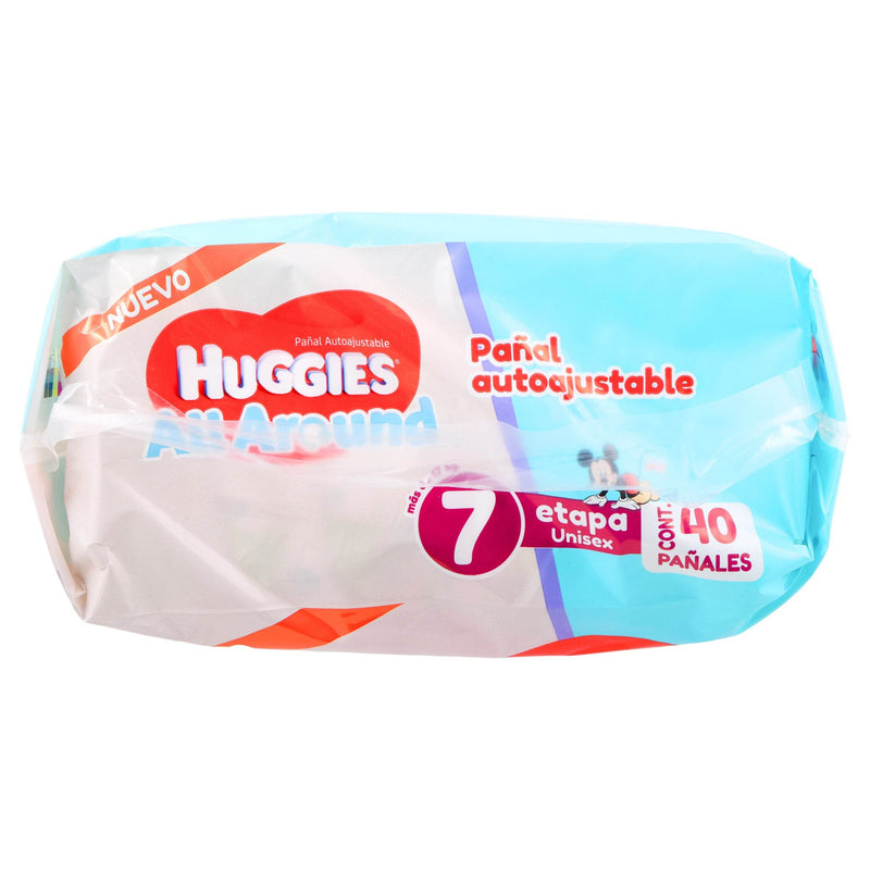 Pañal Huggies All-Around Etapa 7 Con 40 - WeCare Pharma