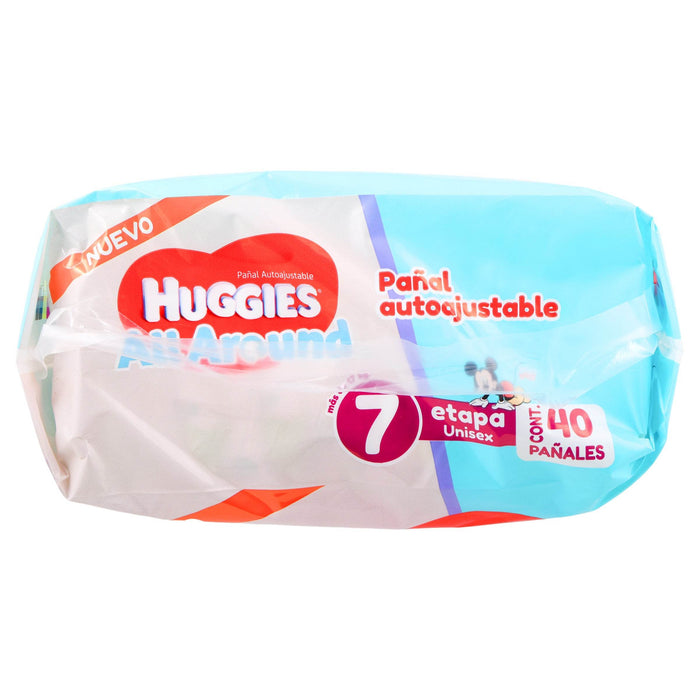 Pañal Huggies All-Around Etapa 7 Con 40 - WeCare Pharma
