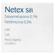 Netex Sifi Gotas 0.1%/0.3% 5Ml (Dexametasona/Netilmicina) - WeCare Pharma