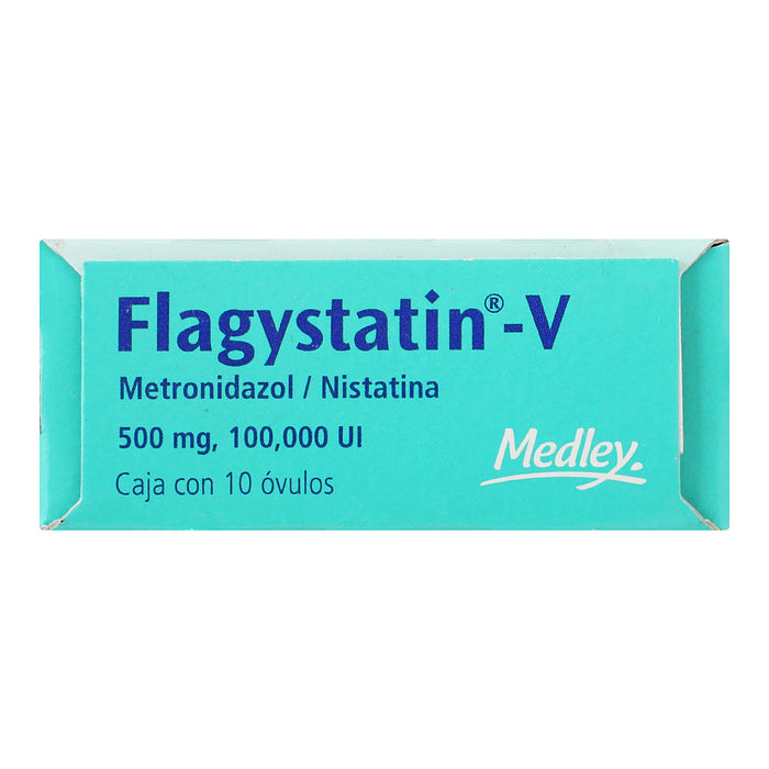 Flagystatin-V Ovulos 500Mg/100 000Unid Con 10 (Metronidazol/Nistatina) - WeCare Pharma