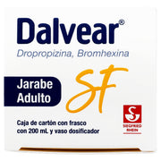 Dalvear Sf Ad Jarabe 160Mg/300Mg/100Ml 200Ml Lima-Limon (Dropropizina/Bromhexina) - WeCare Pharma