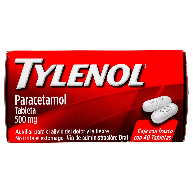 Tylenol 500Mg Con 40 Tabletas (Paracetamol) - WeCare Pharma