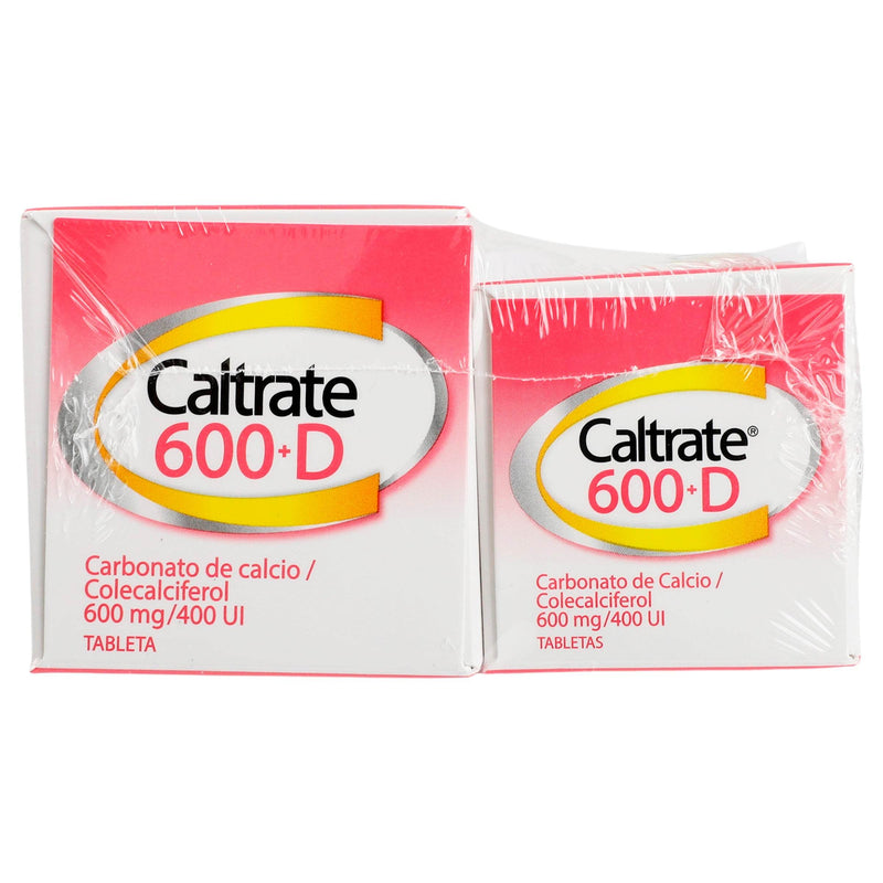 Caltrate 600+D 600Mg/400Unid Con 90 Duopack Tabletas (Carbonato De Calcio/Colecalciferol) - WeCare Pharma
