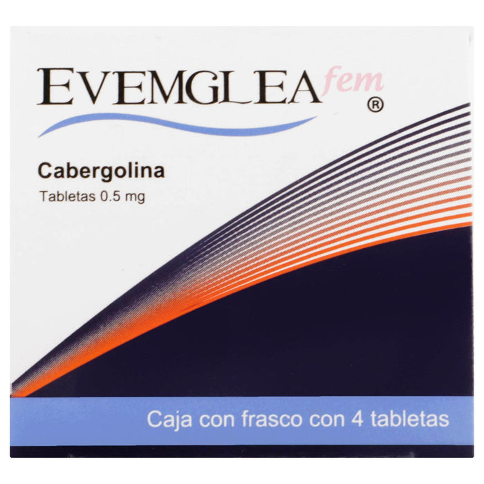 Evemglea Fem (Cabergolina) Tabletas 0.5 Mg Con 4 - WeCare Pharma