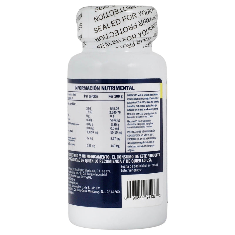 Macuhealt 600Mg Con 90 Capsulas (Luteina/Meso-Zeaxantina/Zeaxantina) - WeCare Pharma