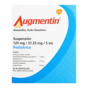 Augmentin Pediatrico Suspensión 125Mg/31.25Mg/5Ml 60Ml (Amoxicilina/Clavulanato) - WeCare Pharma