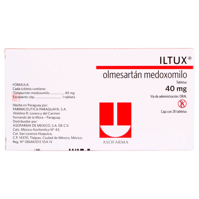 Iltux 40Mg Con 28 Tabletas (Olmesartan) - WeCare Pharma