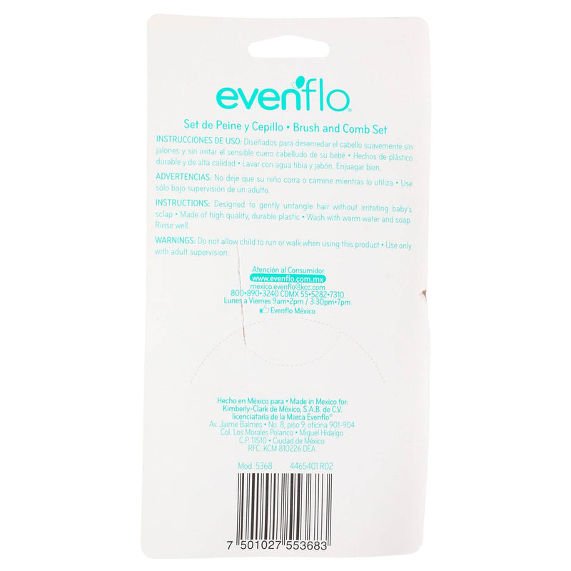 Set Peine Y Cepillo Zoo Evenflo - WeCare Pharma