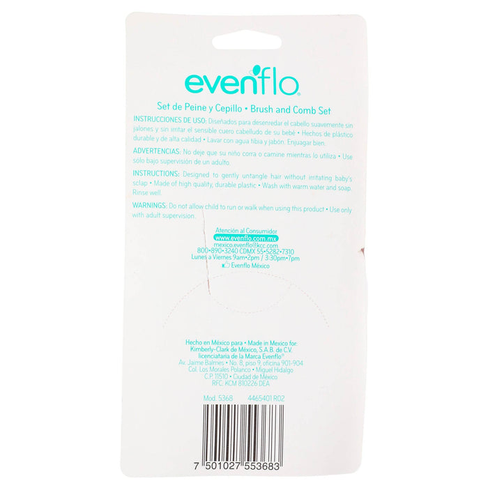 Set Peine Y Cepillo Zoo Evenflo - WeCare Pharma
