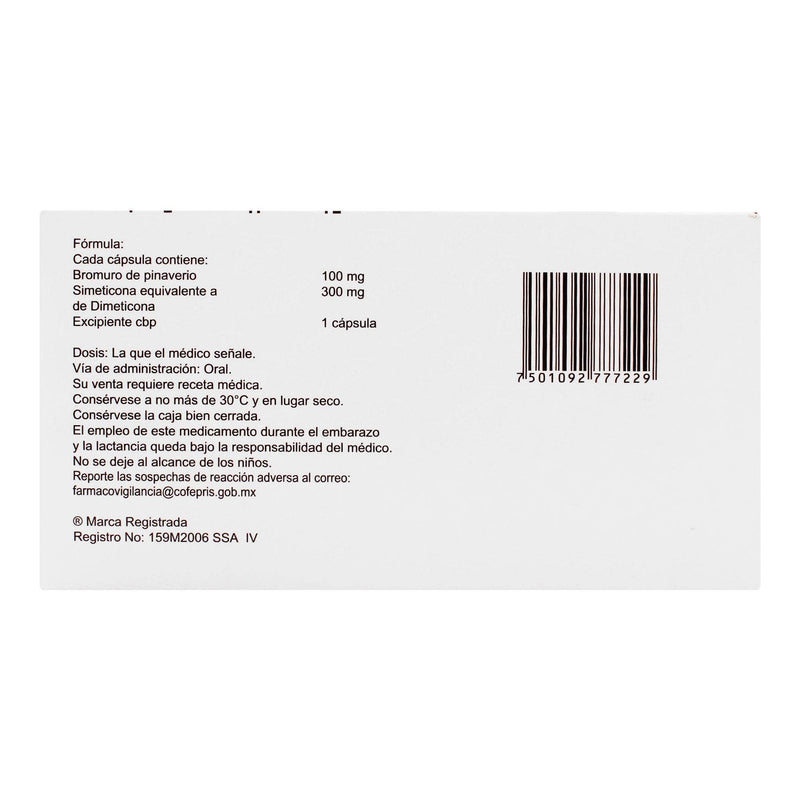 Alevian Duo 100Mg/300Mg Con 64 Capsulas (Pinaverio/Dimeticona) - WeCare Pharma