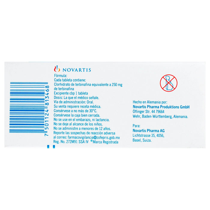 Lamisil 250Mg Con 20 Tabletas (Terbinafina) - WeCare Pharma